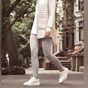 Athleta Delancey Herringbone Tight Light Asphalt/Bright White Size L